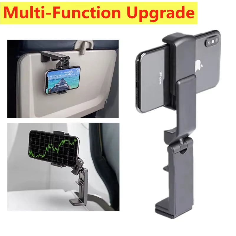 Ultimate Airplane Phone Holder Stand - Portable, Foldable, and Rotatable Travel Mount for Hands-Free Enjoyment Anywhere!